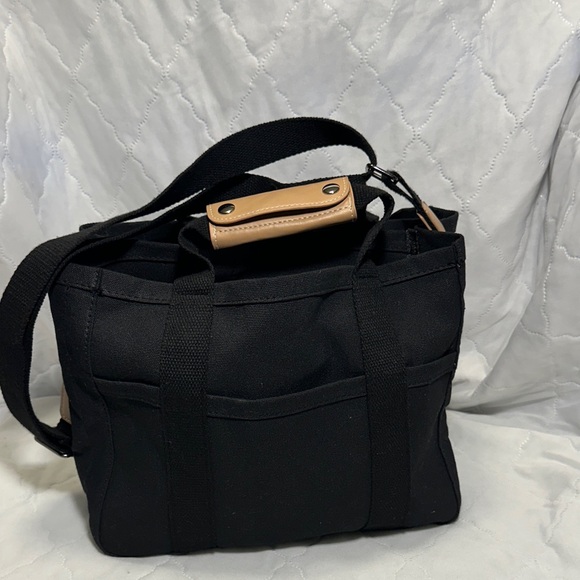 Handbags - Elegant Black Canvas Crossbody Bag